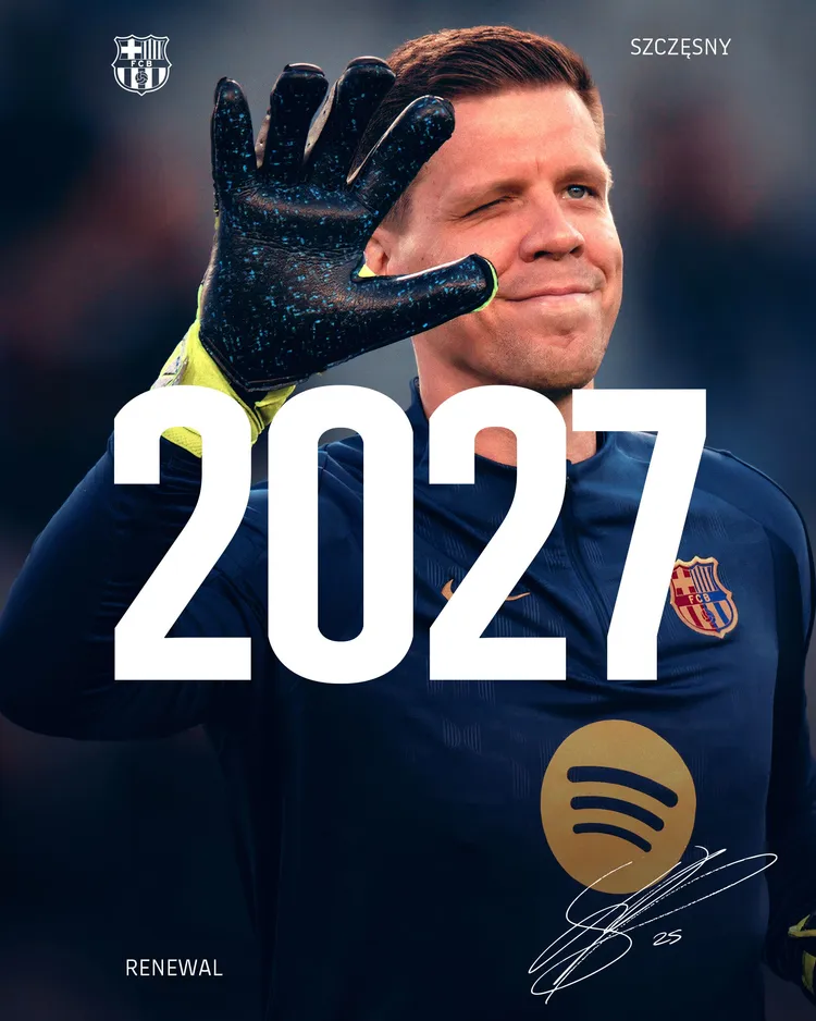 Wojciech Szczęsny przedłuża kontrakt z FC Barceloną!