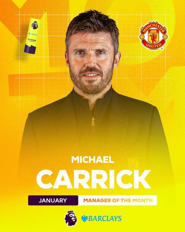 NIE MOGŁO BYĆ INACZEJ! Carrick trenerem miesiąca w Premier League! ✅