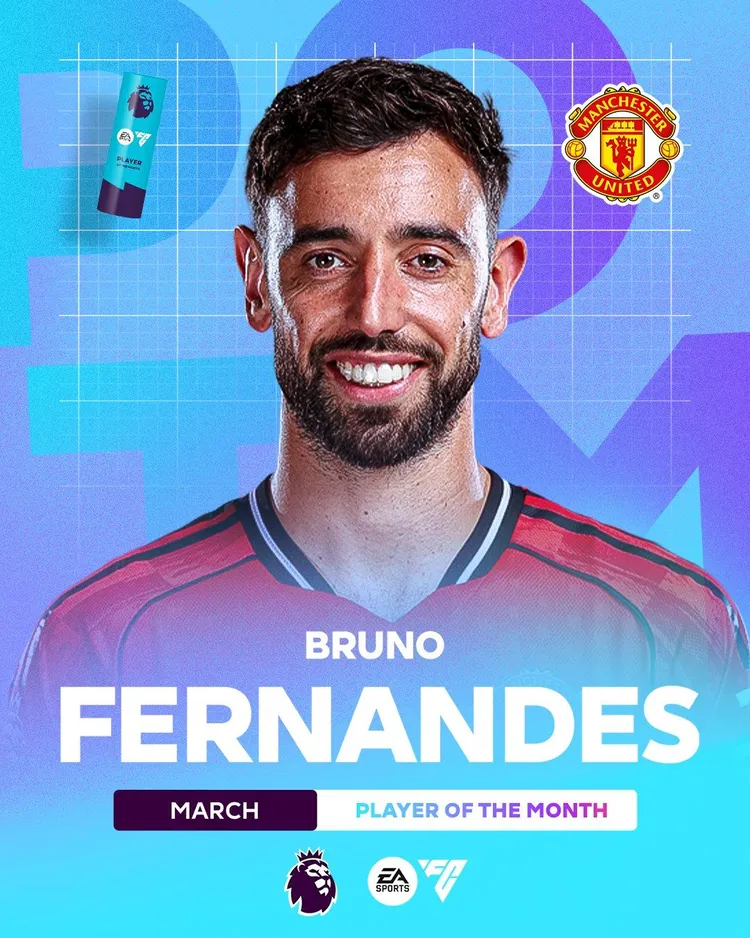 Nie mogło być inaczej! Bruno Fernandes z nagrodą dla piłkarza miesiąca w Premier League!