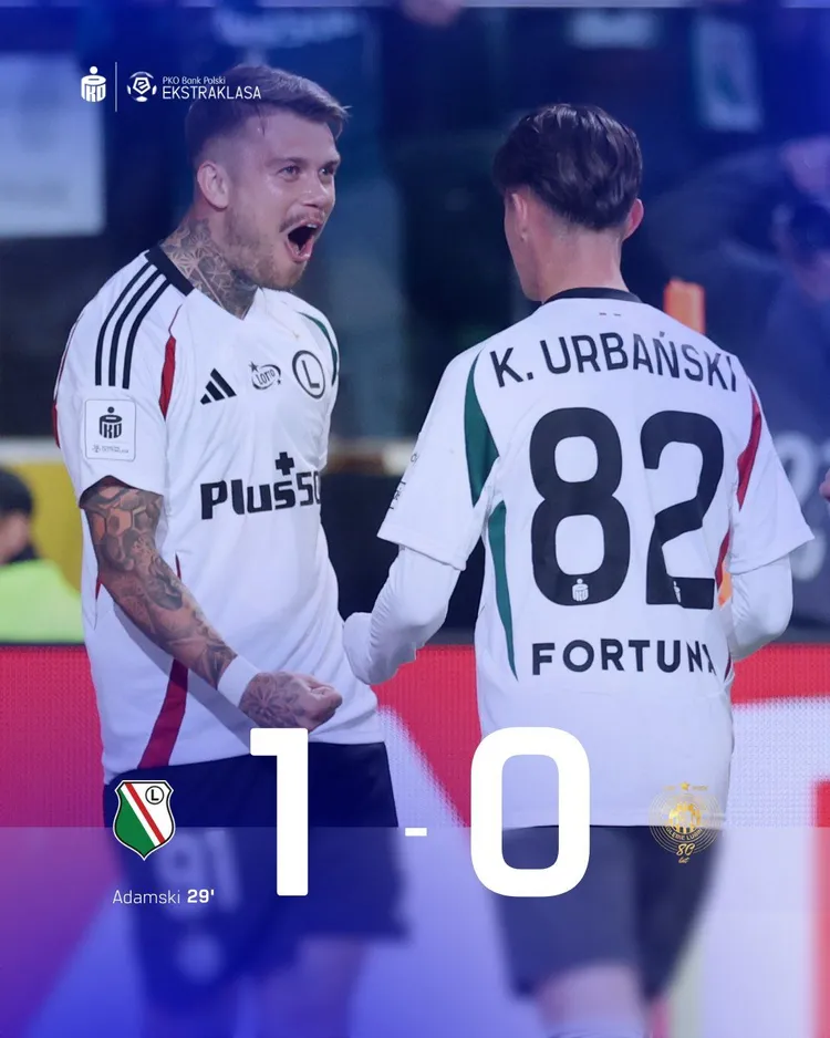 Legia zgarnia kolejne 3 punkty i utrudnia Zagłębiu walkę o mistrzostwo!