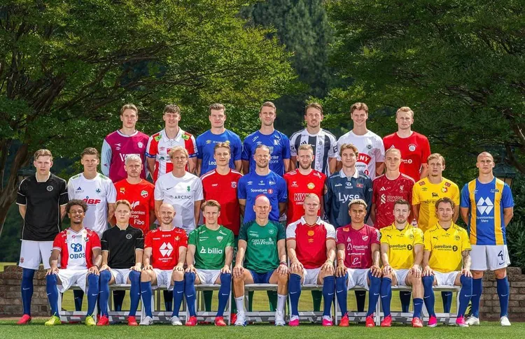 Wyjątkowe zdjęcie grupowe reprezentacji Norwegii