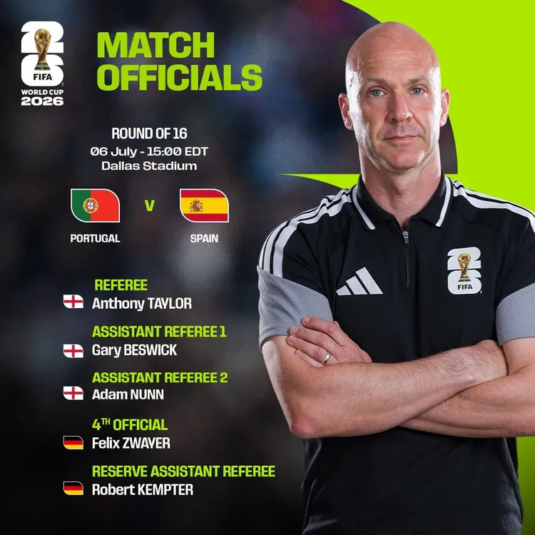 Poznaliśmy arbitra meczu Portugalia - Hiszpania ‼️