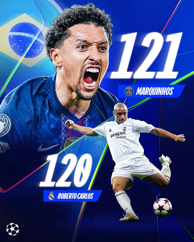 Marquinhos POBIŁ osiągnięcie Roberto Carlosa! 🇧🇷