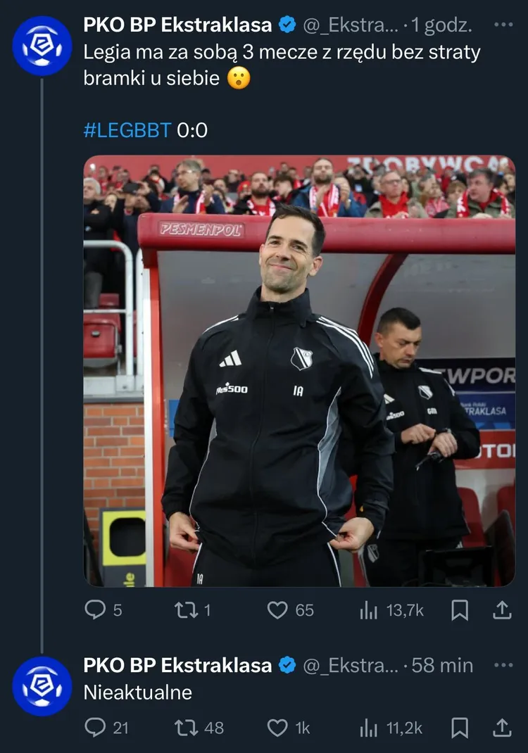 Admin Ekstraklasy? TOP ☝️