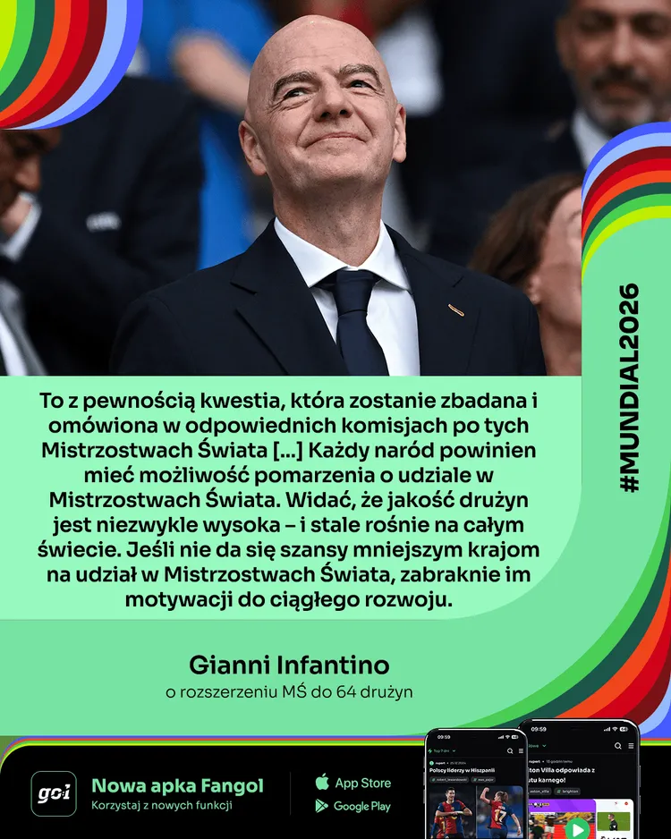 INFANTINO POTWIERDZA! Chodzi o rozszerzenie Mistrzostw Świata 😱