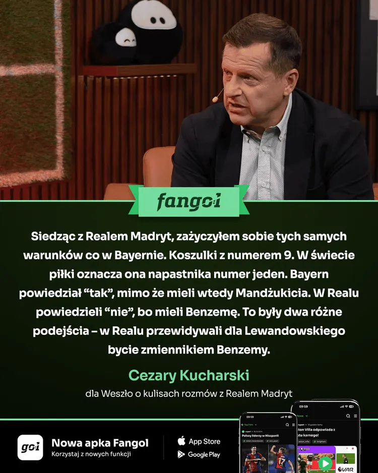 Kucharski odsłania kulisy negocjacji z Realem Madryt. To przesądziło, że Lewy nie trafił na Bernabeu?