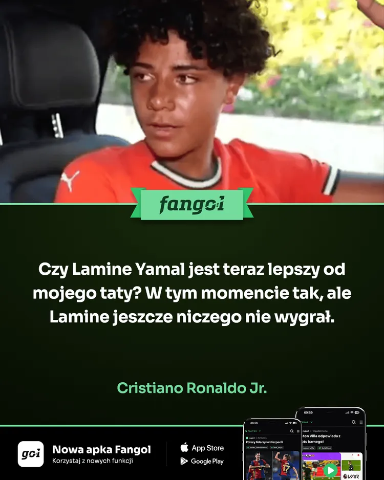 Syn Cristiano Ronaldo porównał Lamine Yamala ze swoim tatą!