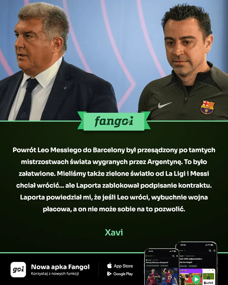 Xavi UDERZA w Laportę na chwile przed wyborami! Chodzi o powrót Messiego