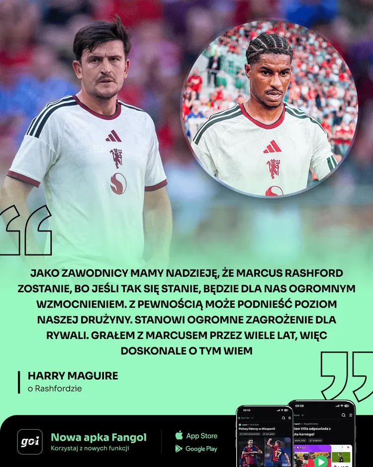 Maguire został zapytany o Rashforda!