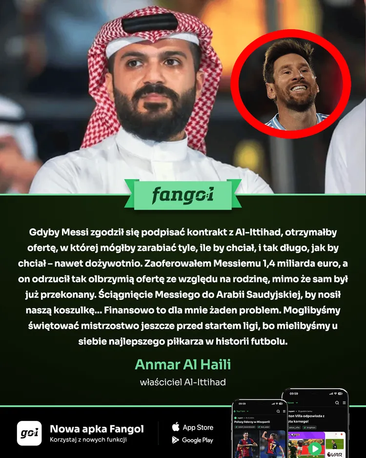 Messi wyląduje w Arabii Saudyjskiej? Już w przeszłości dał ZIELONE ŚWIATŁO 🟢