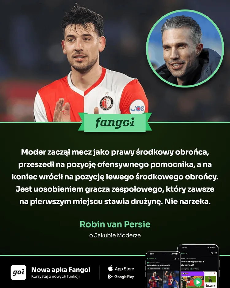 Piękne słowa van Persiego o Moderze!