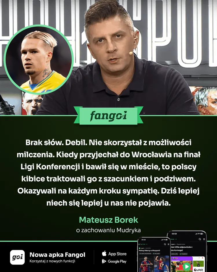 Mateusz Borek OSTRO o Mudryku! "Niech się lepiej u nas nie pojawia" ❌