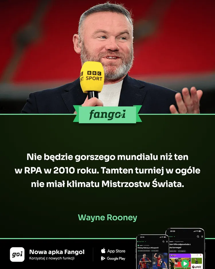 Mocne słowa Rooneya o Mundialu w RPA 🔥