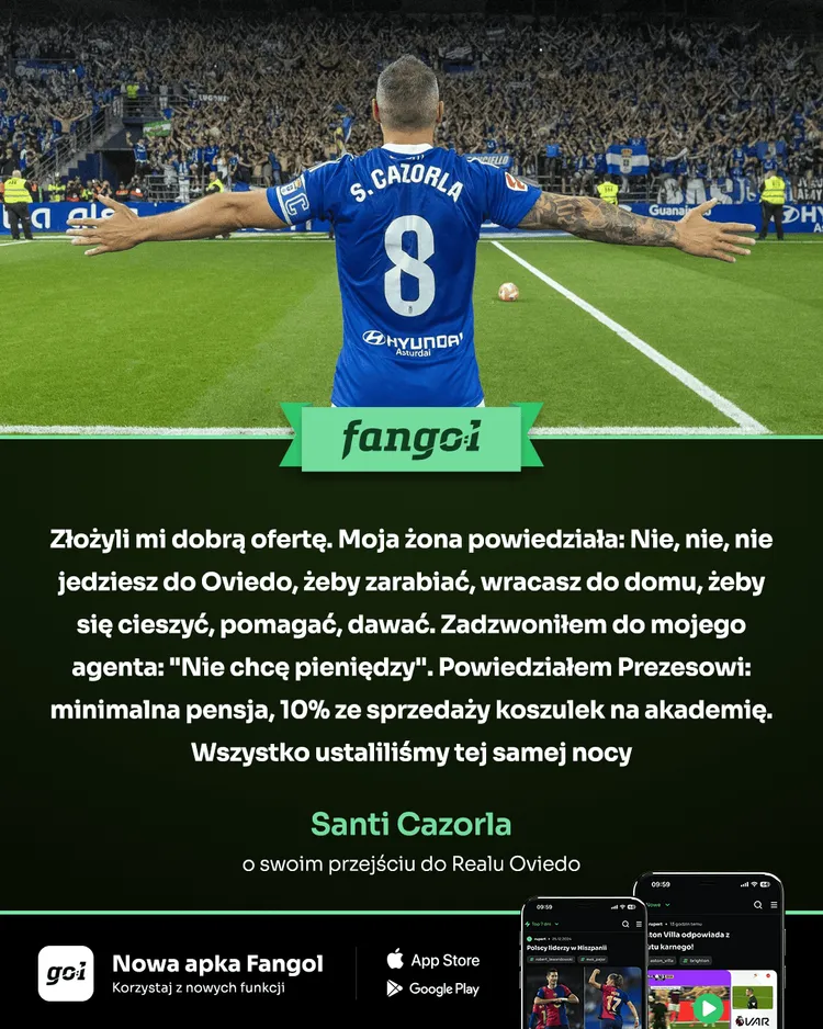 Santi Cazorla zdradza kulisy powrotu do Realu Oviedo