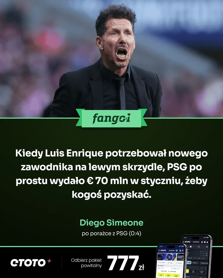 Diego Simeone GRZMI po porażce z PSG
