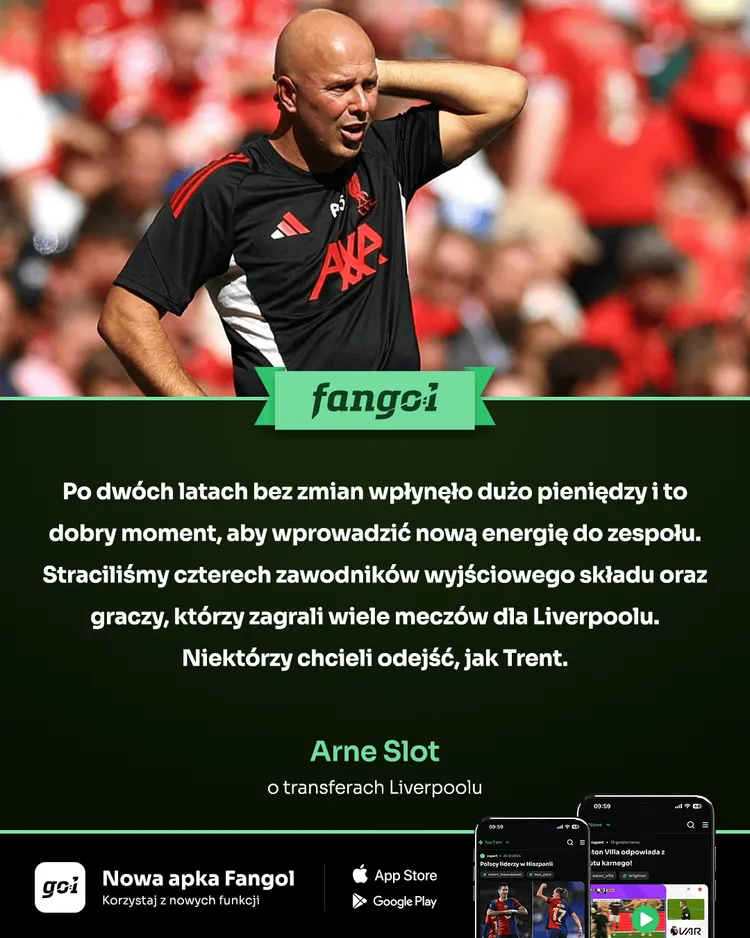 Arne Slot tłumaczy tak intensywne okienko transferowe Liverpoolu