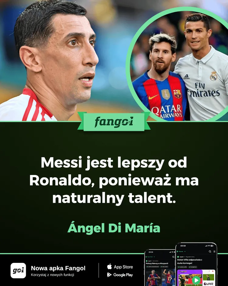 Ángel Di María wybrał LEPSZEGO między Messim a Ronaldo!