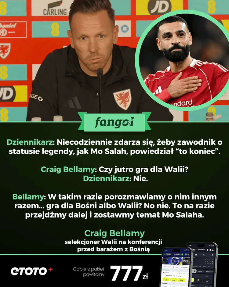 Trener kadry Walii dostał pytanie o Salaha i "uciszył" dziennikarza!