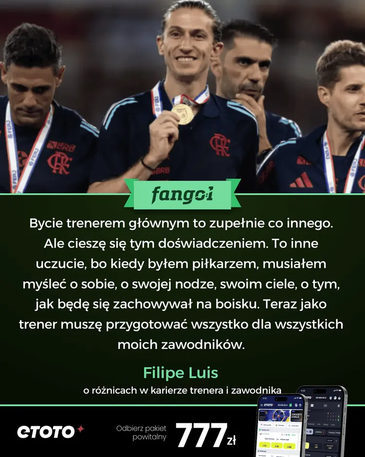 Filipe Luis wskazuje różnice między karierą trenera a piłkarza!