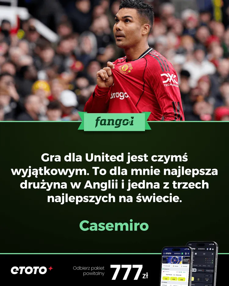Casemiro z laurką dla Manchesteru United!