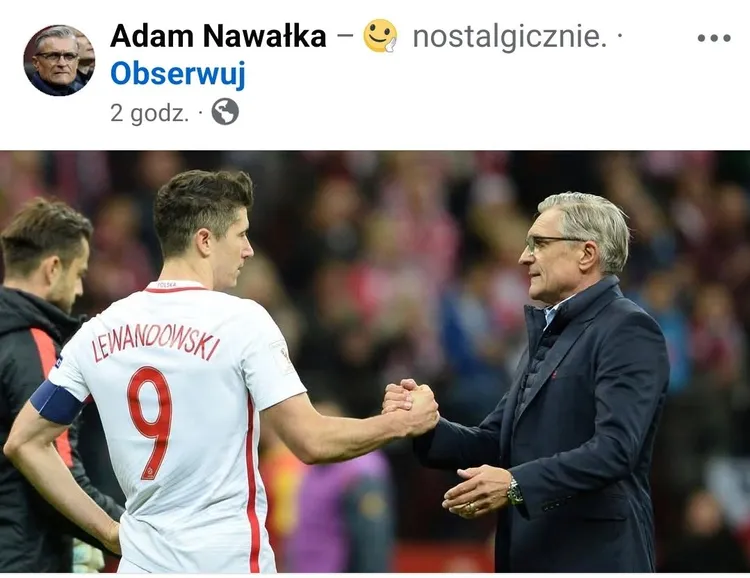 Wymowny post Adama Nawałki!