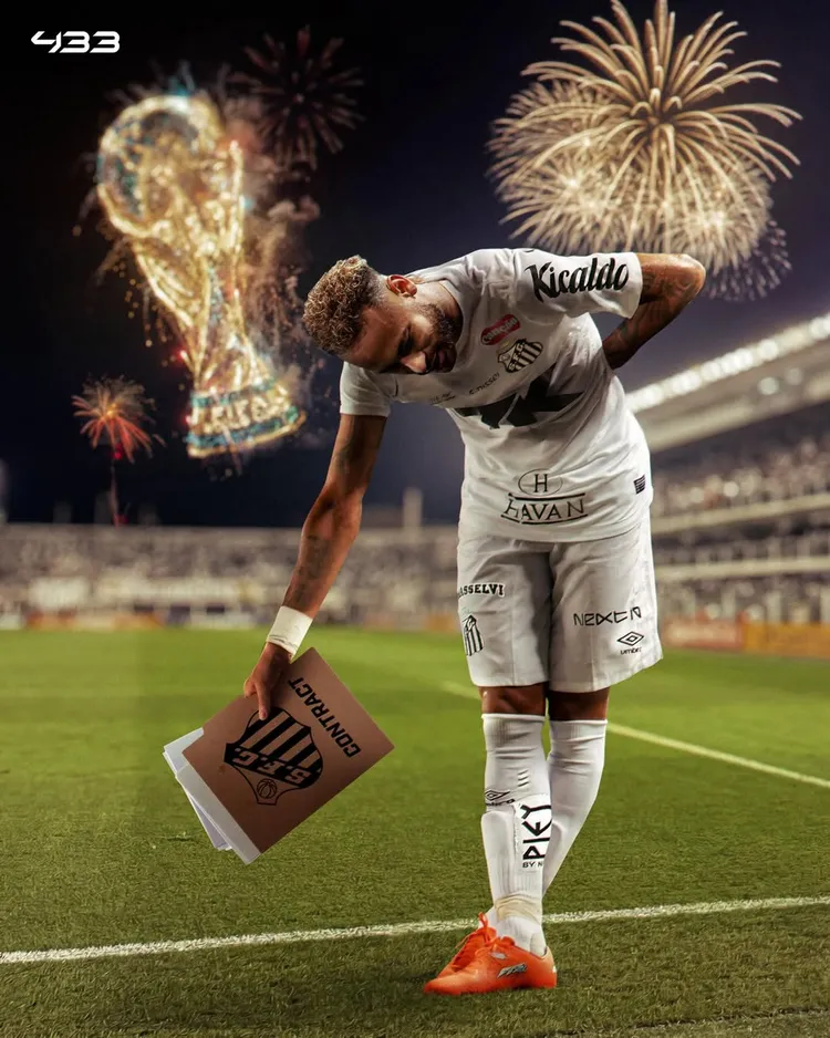 Neymar przedłuża kontrakt z Santosem