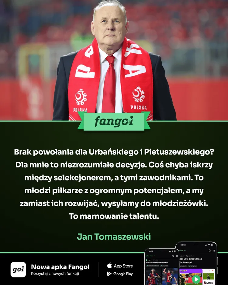 Jan Tomaszewski ostro o powołaniach Urbana. "Coś chyba iskrzy" 😱