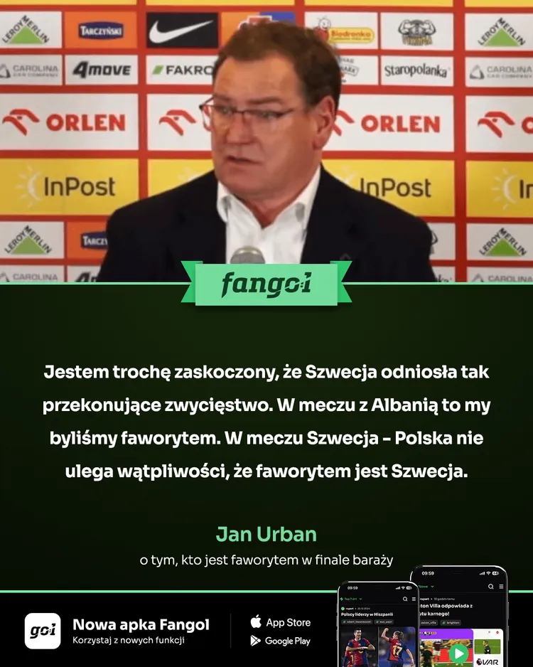 Jan Urban wskazał faworyta meczu Szwecja - Polska!