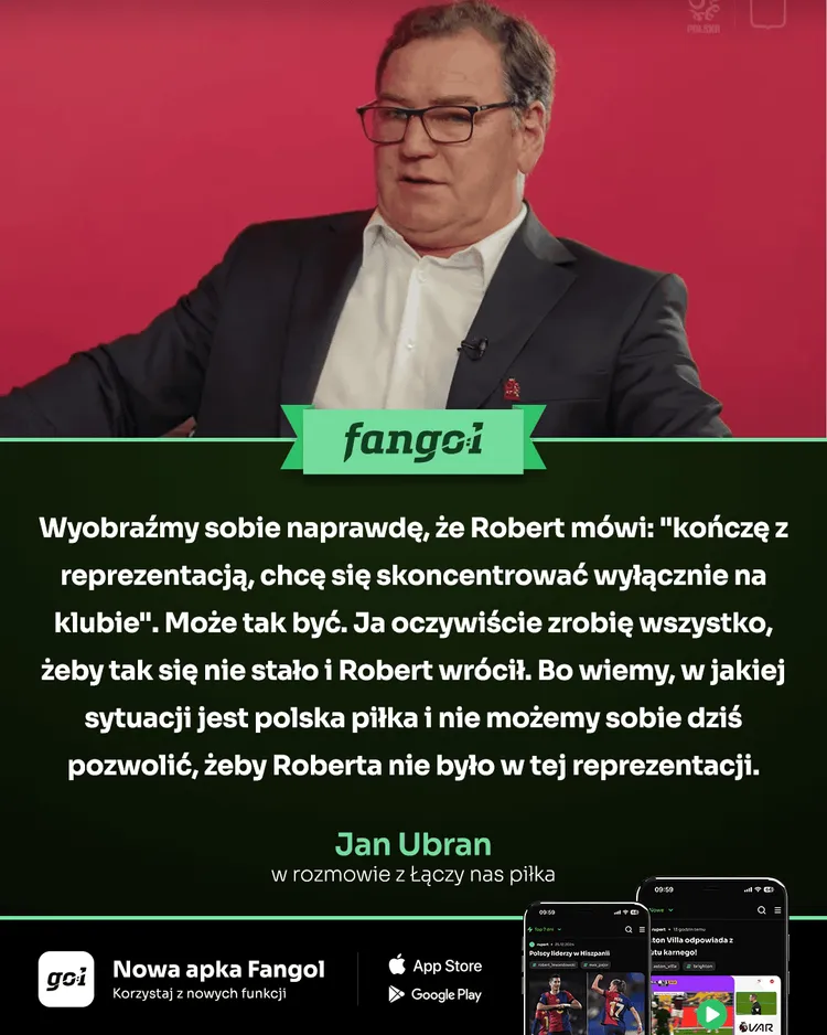 Jan Urban zabrał głos w sprawie powrotu Roberta Lewandowskiego do reprezentacji