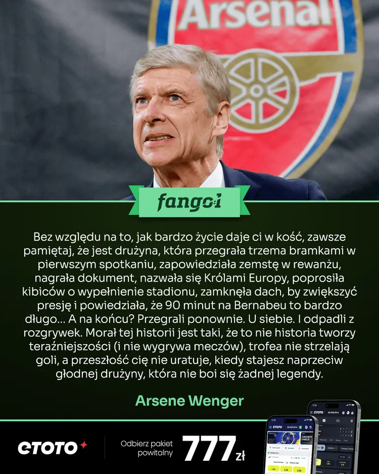 Wenger wbija SZPILĘ w Real Madryt!
