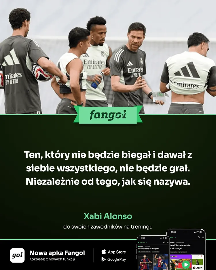 U Xabiego Alonso nie będzie gry za zasługi