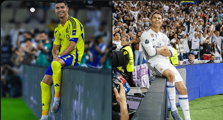 Wczorajsza cieszynka Cristiano Ronaldo