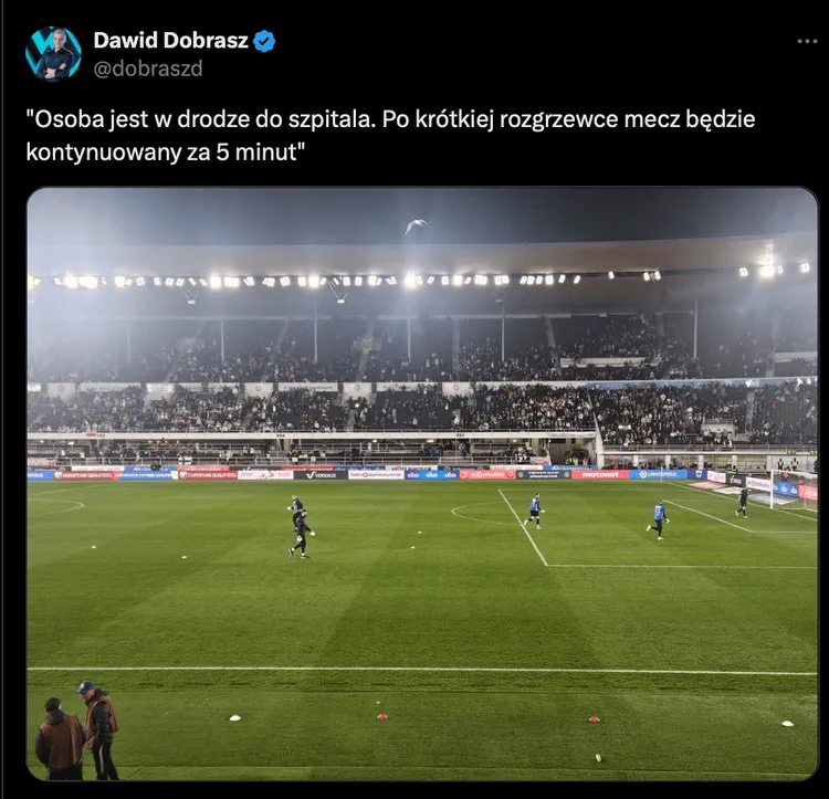 Mecz będzie wznowiony!