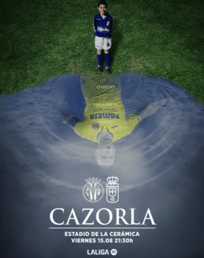 Piękny plakat zapowiadający mecz Santiego Cazorli!