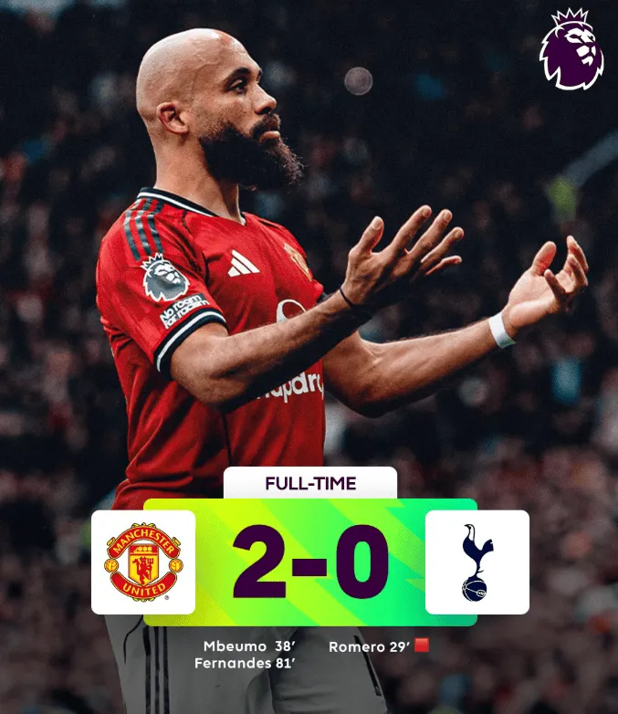 Manchester United pokonuje Tottenham i zalicza CZWARTĄ wygraną z rzędu!