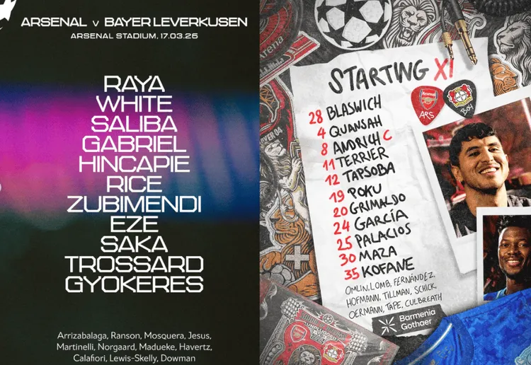 Wyjściowe jedenastki Arsenalu i Bayeru! ⭐