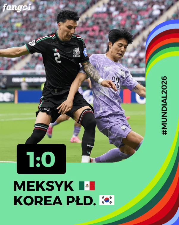 Meksyk 🇲🇽 skromnie wygrywa z Koreą 🇰🇷 i zapewnia sobie 1/16 mundialu