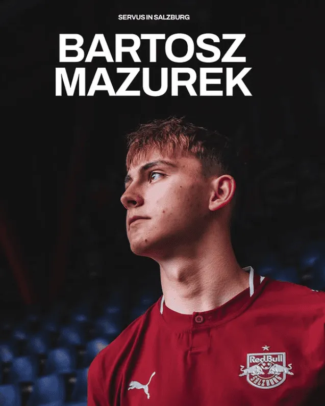 Bartosz MAZUREK przechodzi z Jagielloni do RB Salzburg❗️