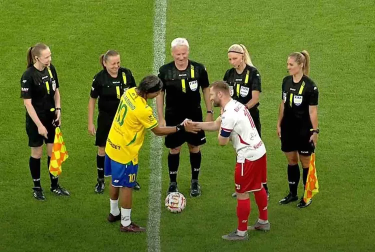 Polska vs Brazylia z Ronaldinho!