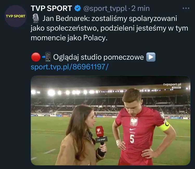 Bednarek: jesteśmy podzieleni jako Polacy