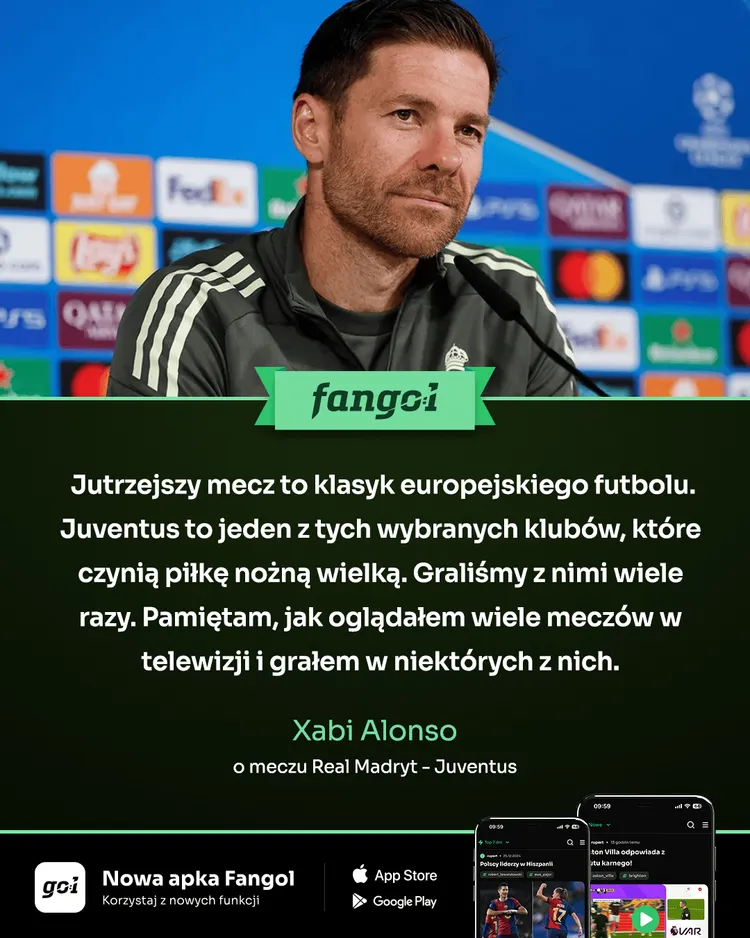 Xabi Alonso o jutrzejszym hicie Ligi Mistrzów!