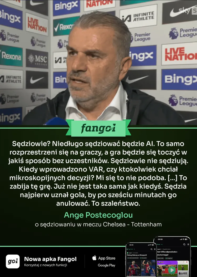 Trener Tottenhamu grzmi po nieuznanej bramce na wagę remisu!