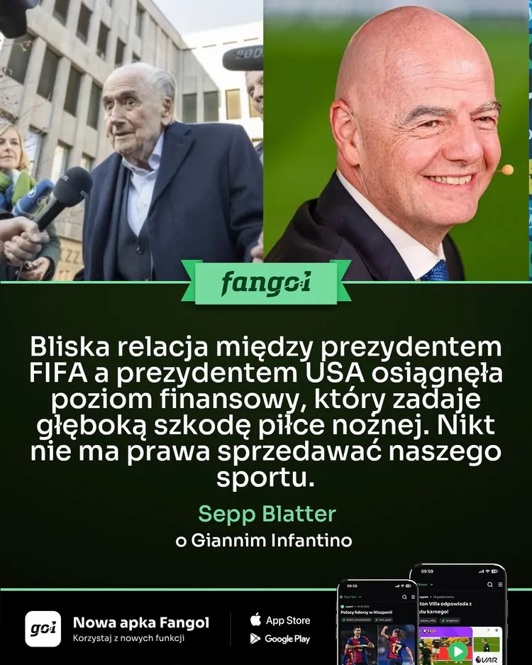 Były prezydent FIFA krytykuje Infantino!