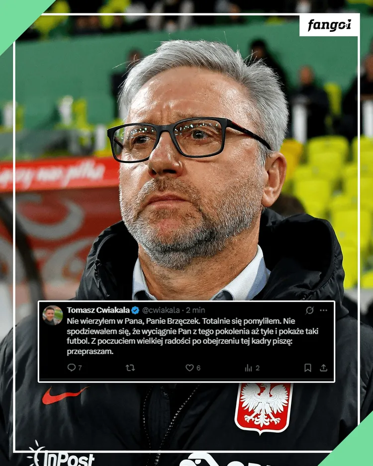 Tomasz Ćwiąkała przeprosił Jerzego Brzęczka!