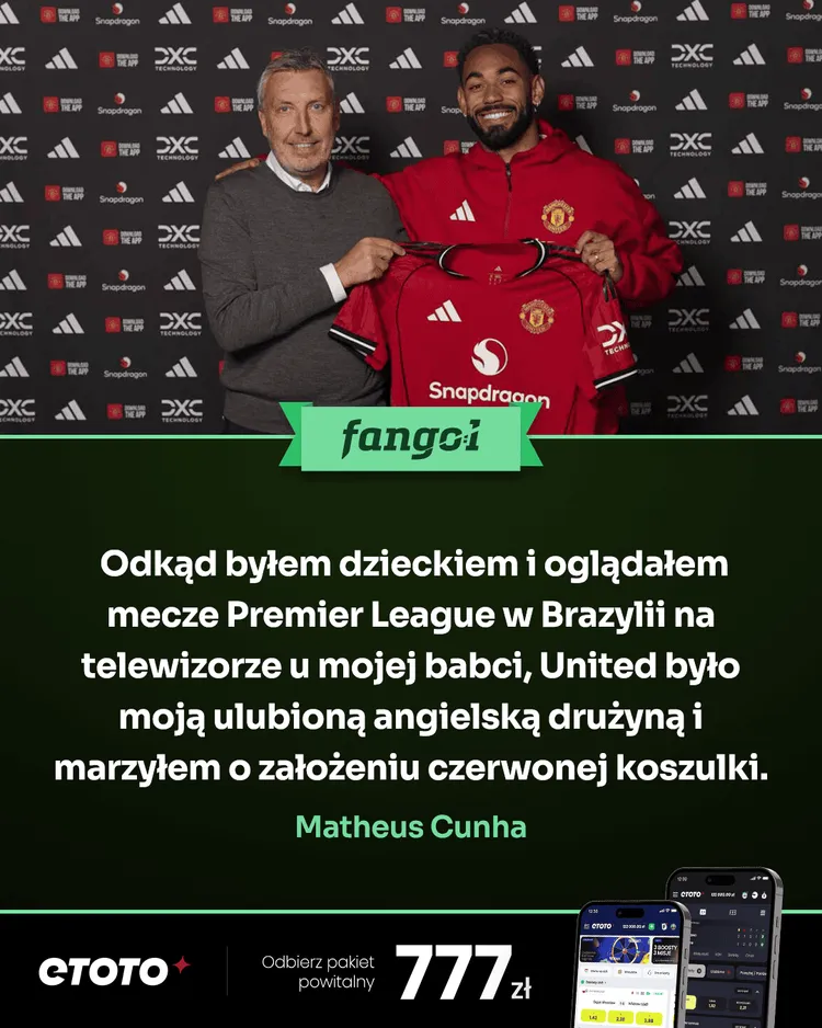 Matheus Cunha zawsze chciał grać dla United!