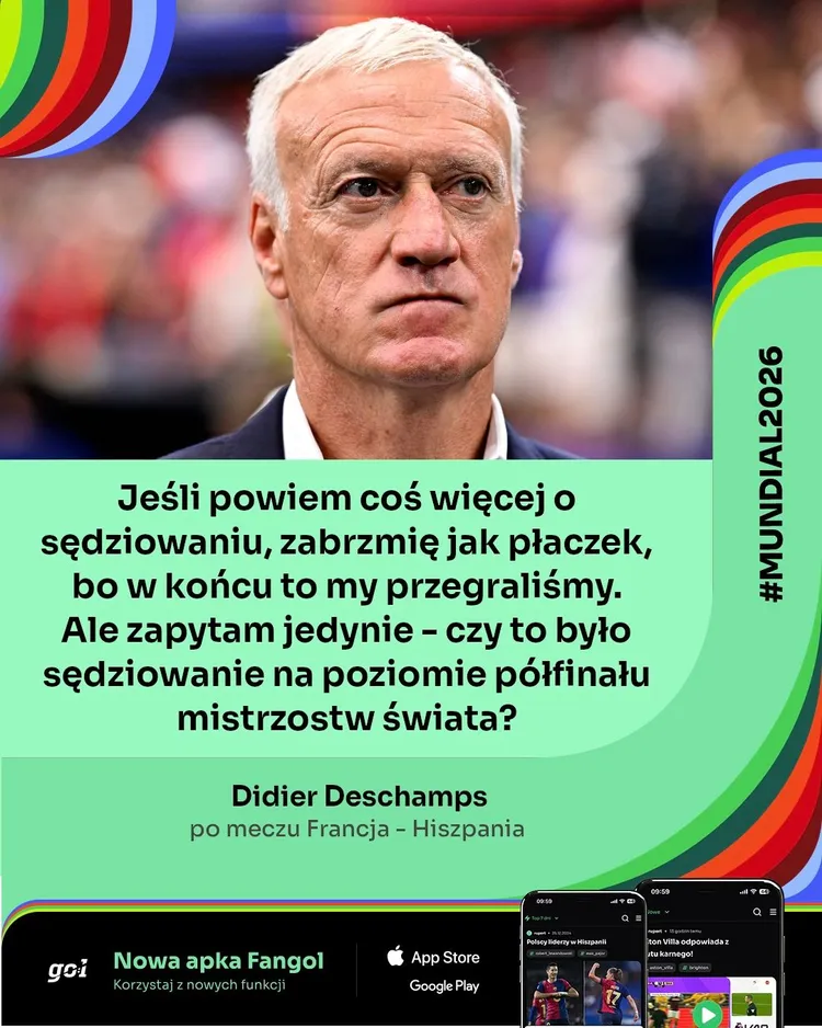 Didier Deschamps zabrał głos po porażce w półfinale!