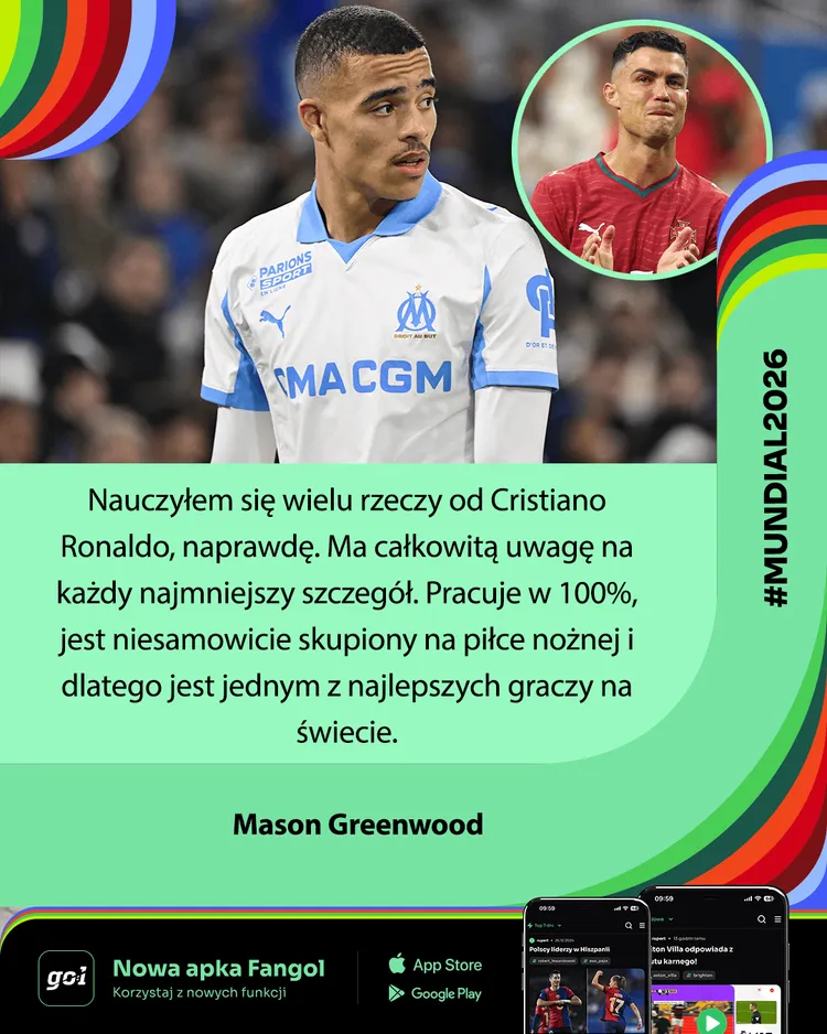 Mason Greenwood: Nauczyłem się od niego wielu rzeczy