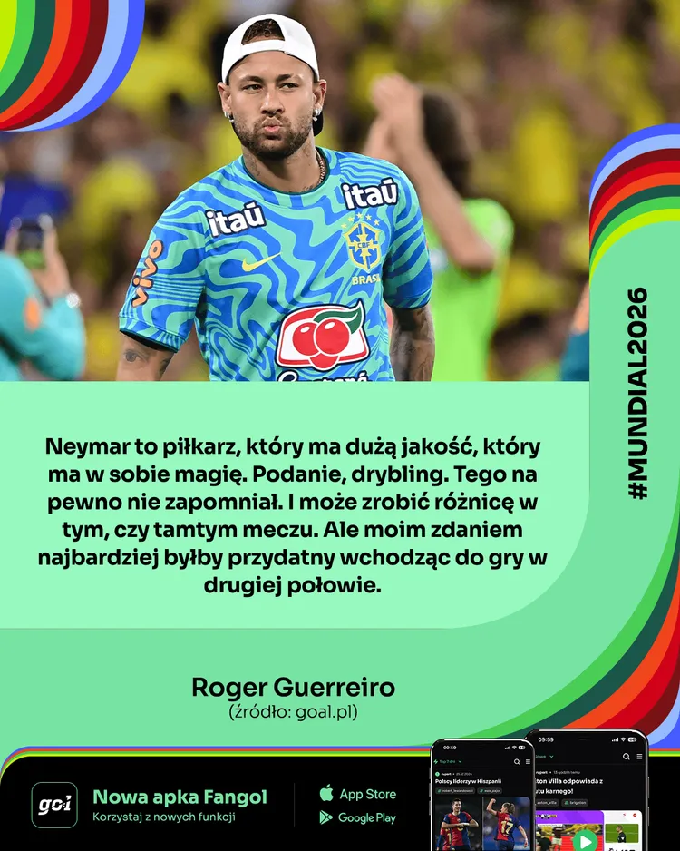 Roger Guerreiro OCENIŁ przydatność Neymara dla Brazylii 🇧🇷