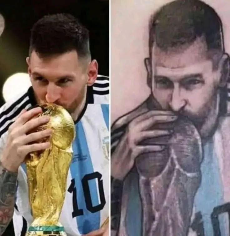 Nieudany tatuaż z wizerunkiem Messiego XD