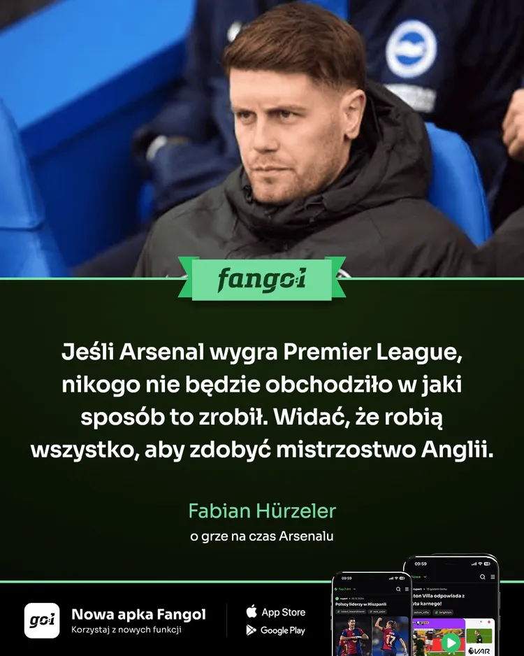 Trener Brighton o grze na czas Arsenalu!